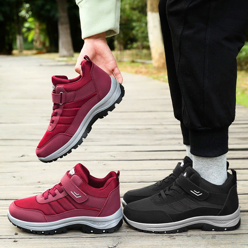 Men's multifunctional trekking walking sneakers with Velcro and lacing system, shock-absorbing EVA midsole, and deeply profiled trail sole Mune Fashion
