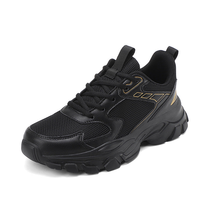 Unisex nan voluminous platform sneakers with breathable mesh, shock-absorbing midsole, and slip-resistant tread sole Mune Fashion