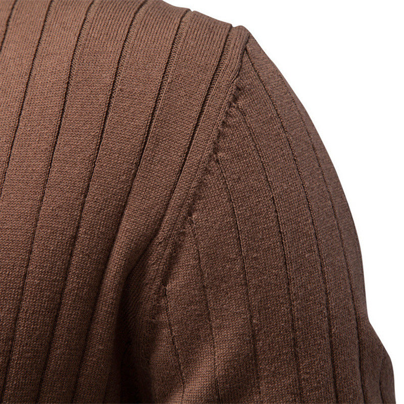 Men's short-sleeved fine knit polo with Kent collar and ribbed structure Mune Fashion