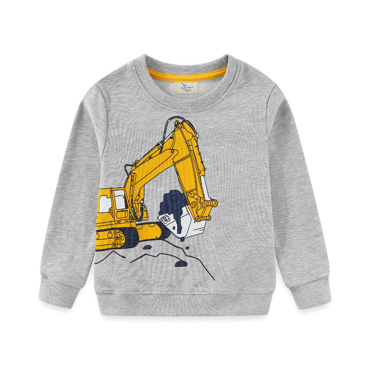 Boys sweatshirt with original digger motif Mune Fashion