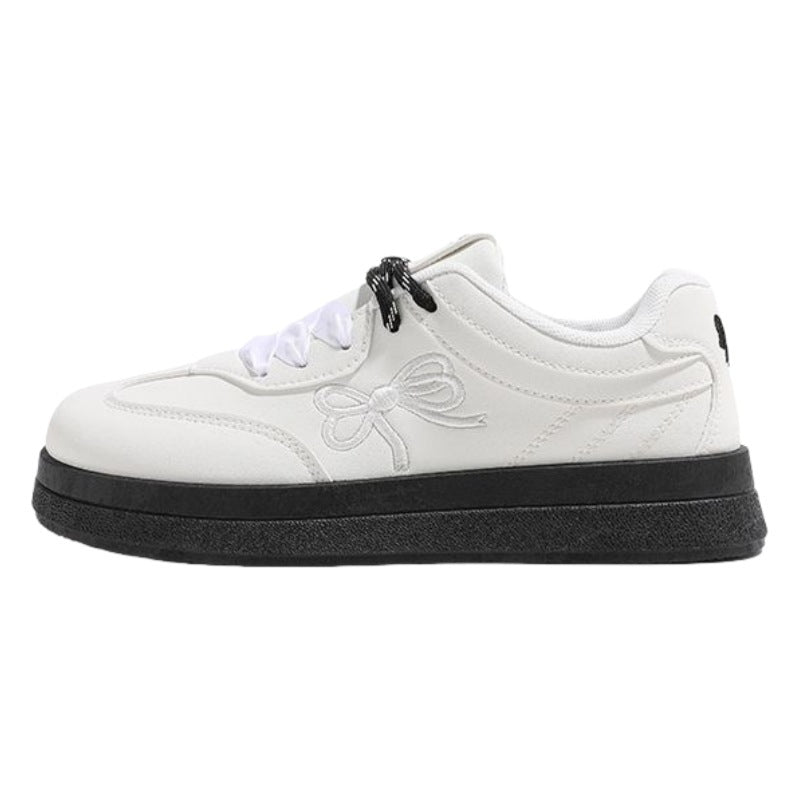 Women's Comfortable Sneakers with Playful Bow Design Mune Fashion