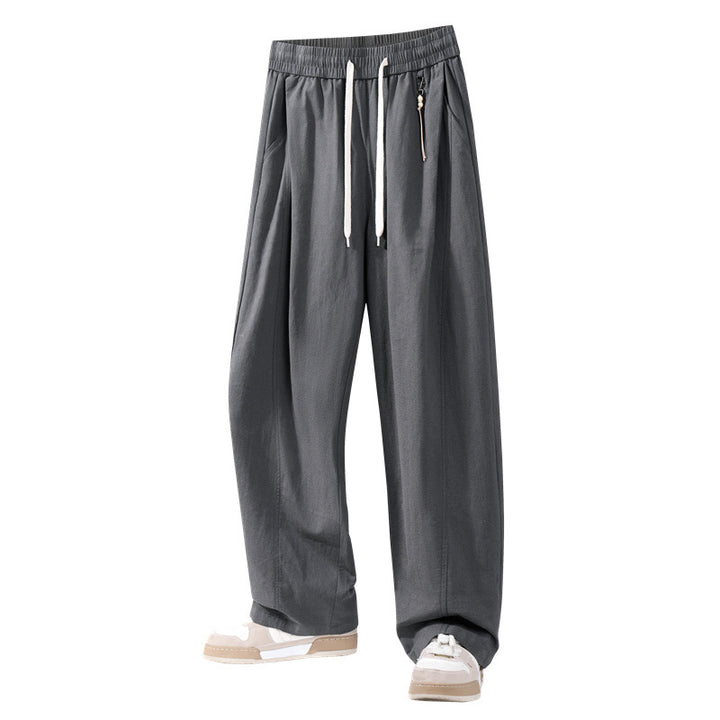 Men's casual pants with elastic waistband and practical pockets Mune Fashion