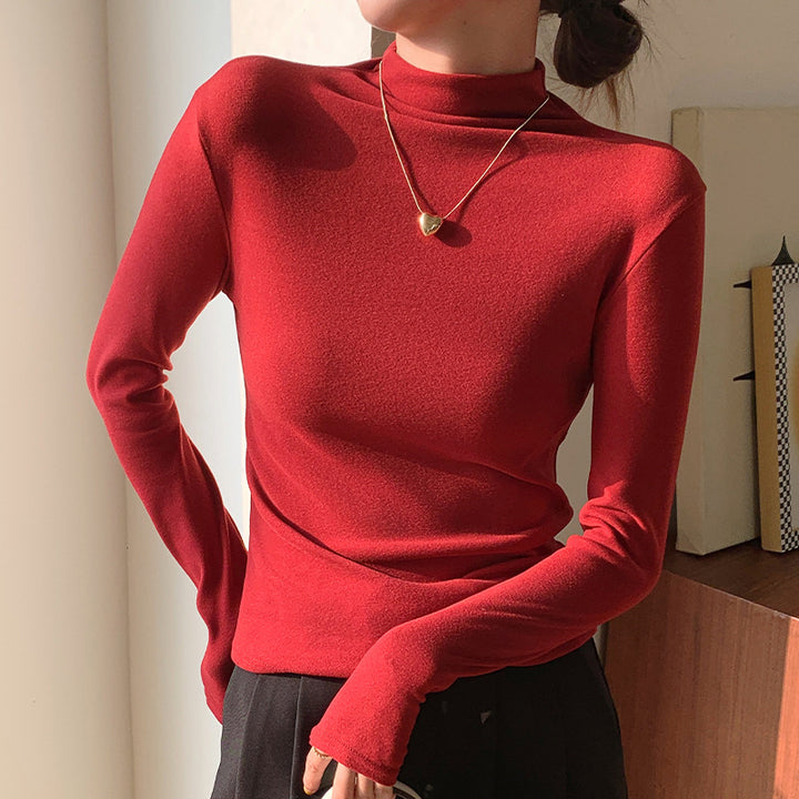 Women's Elegant Turtleneck Top Mune Fashion 1787620582