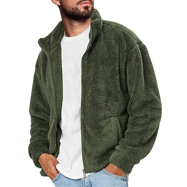 Men's Fleece Jacket with Soft Inner Lining and Practical Pockets Mune