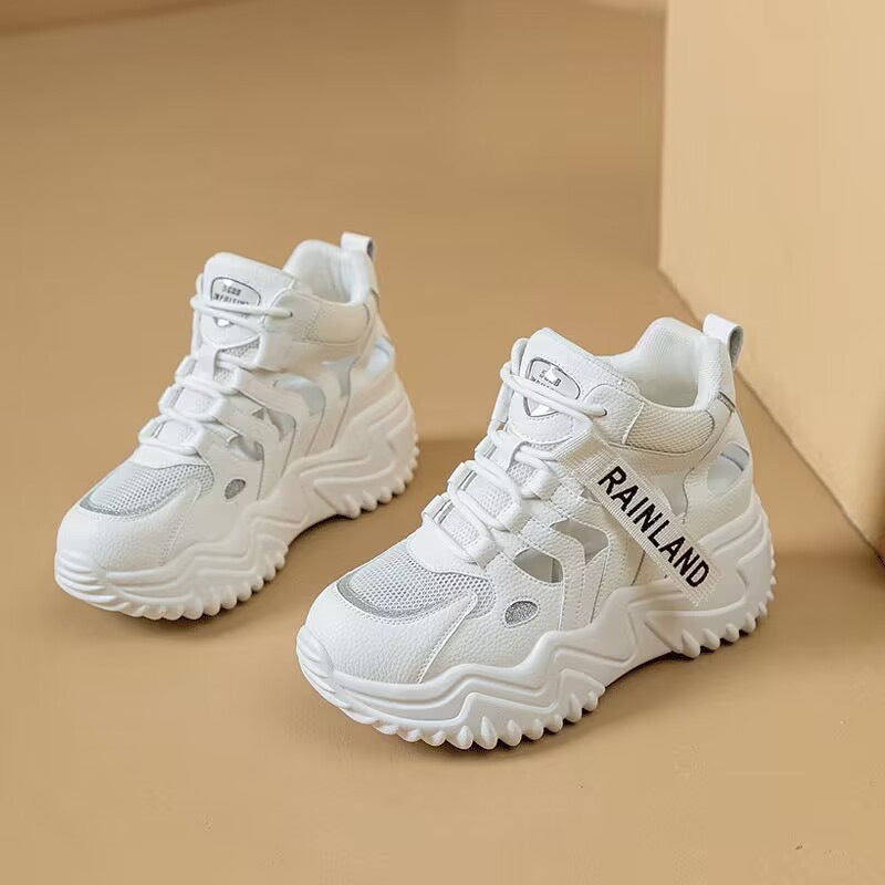 Women’s Sporty High-Top Sneakers with Durable Sole Mune Fashion
