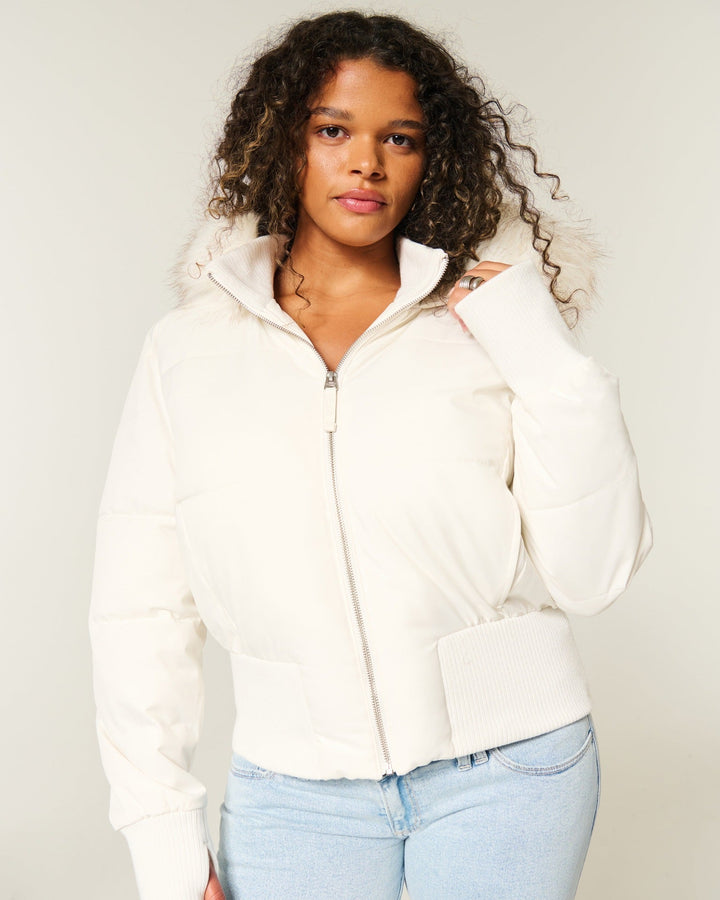 Mune | Women's Quilted Winter Jacket with Removable Hood and Elastic Cuffs