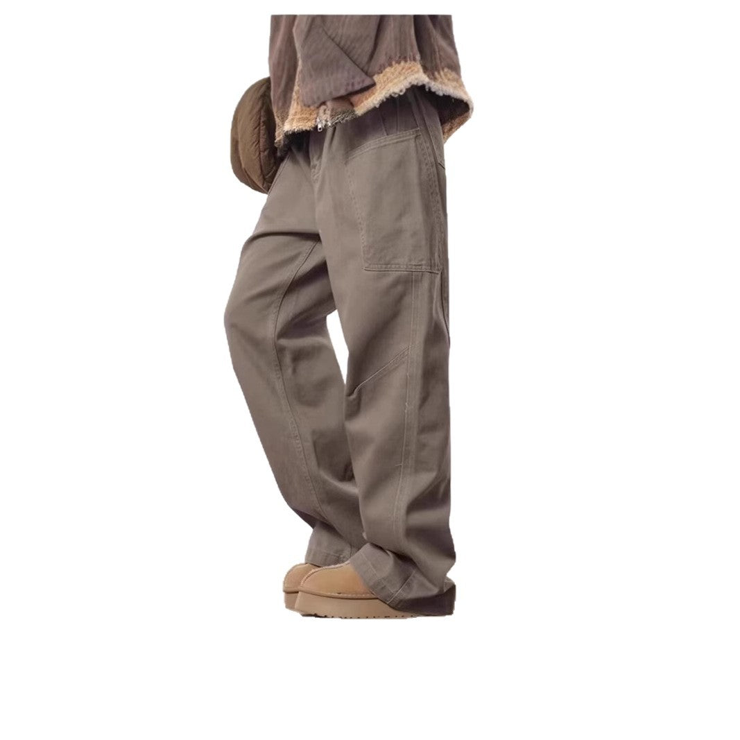 Women's Wide-Cut High-Waist Cargo Pants Mune Fashion