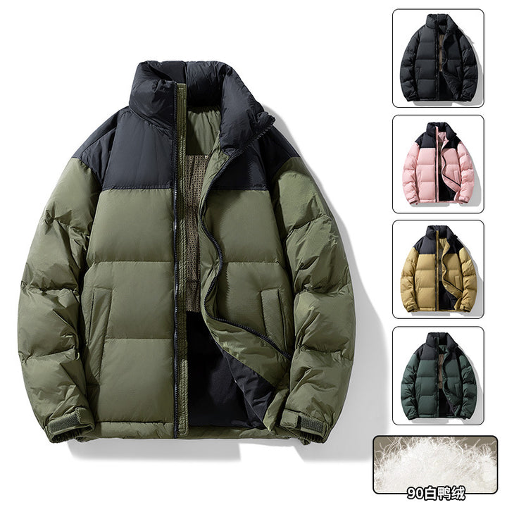Men's padded jacket with high stand-up collar and thermal lining Mune Fashion