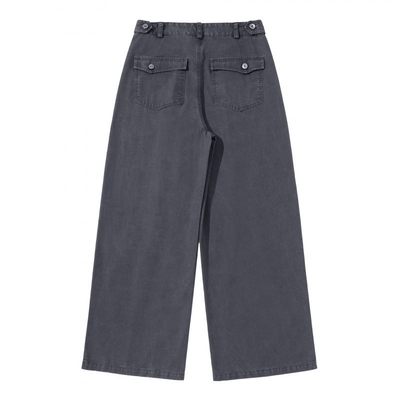 Ladies Wide Pleated Trousers with High Waist and Wide Leg Mune Fashion