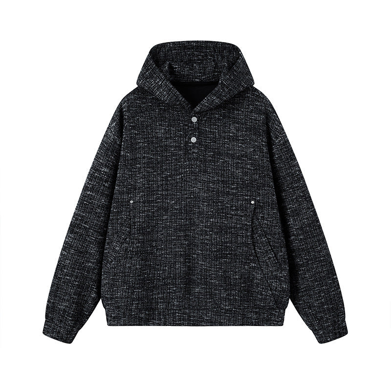 Women’s Fashionable Hooded Sweater with Button Details Mune Fashion