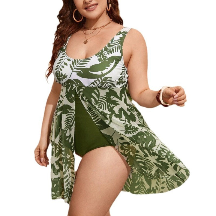 Women's colorful printed onesie with transparent overlay Mune Fashion