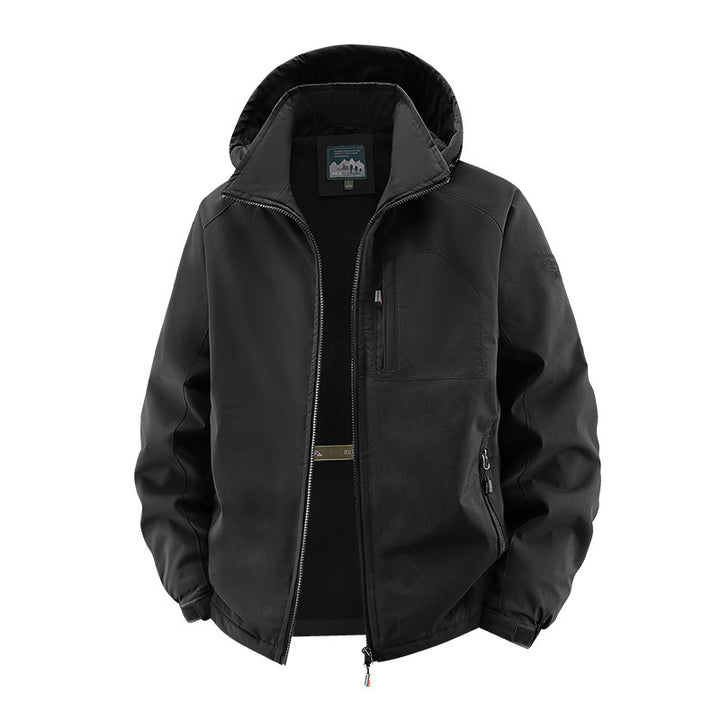 Men's Urban All-Weather Travel Anorak with Mesh Lining and Concealed Zipper Mune Fashion