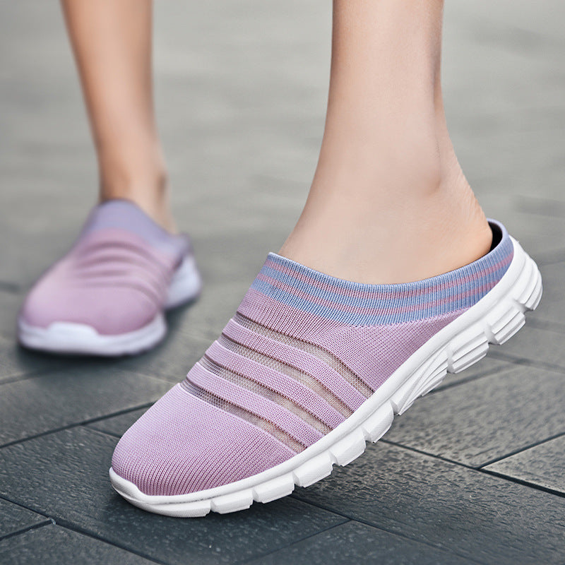Unisex nan lightweight knit mule with contoured comfort sole and flexible profile outsole Mune Fashion