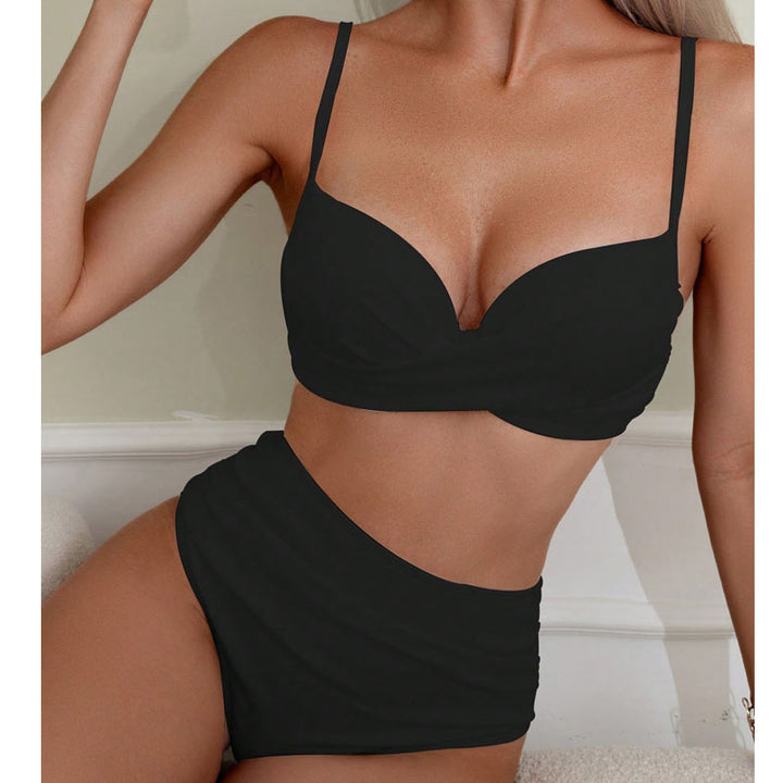 Women's bikini set with high-cut bottom and elegant top Mune Fashion