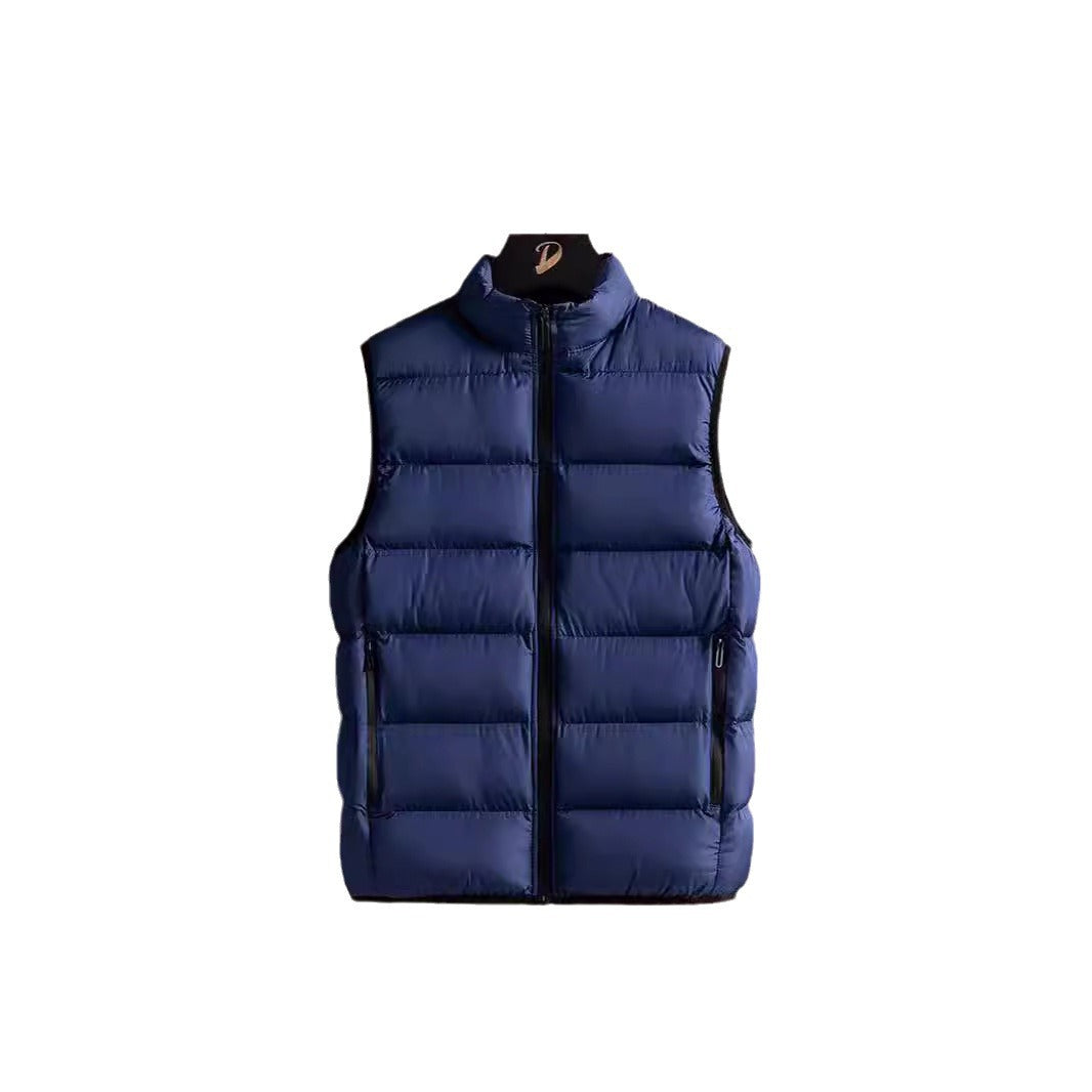 Men's Slim-Fit ultra-light quilted thermal vest with high collar and water-repellent zippers Mune Fashion