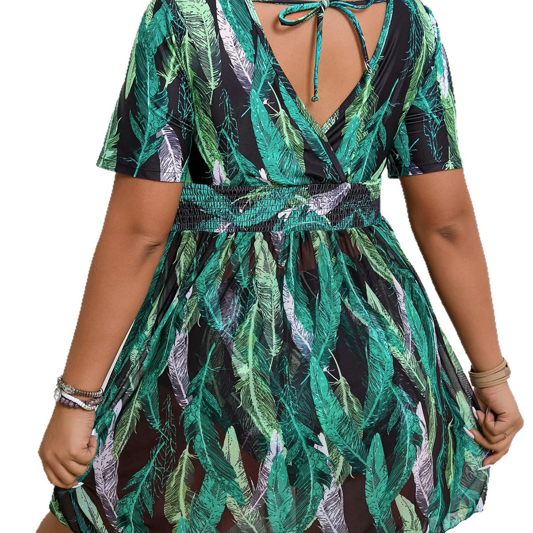 Women’s floral dress with smocked bottom Mune Fashion