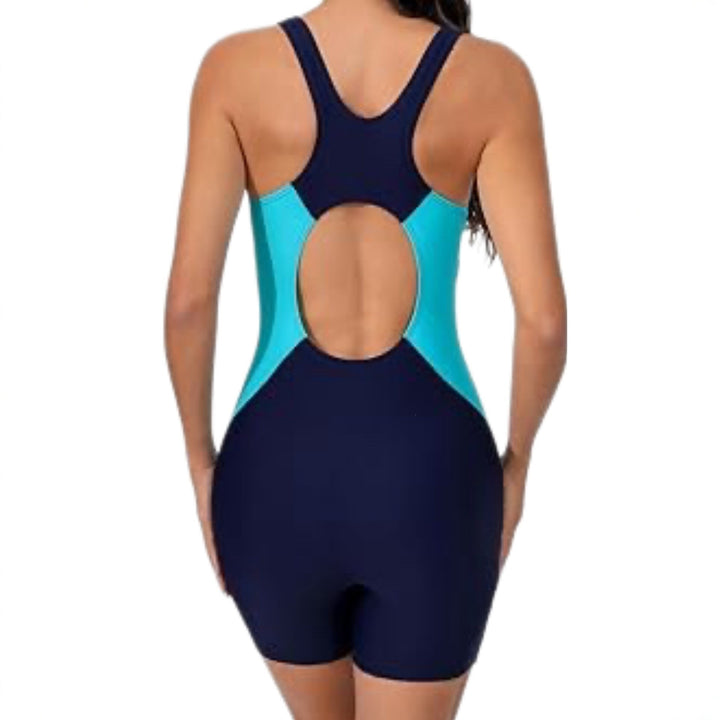 Women's Sporty Swim Suit with Short Legs Mune Fashion