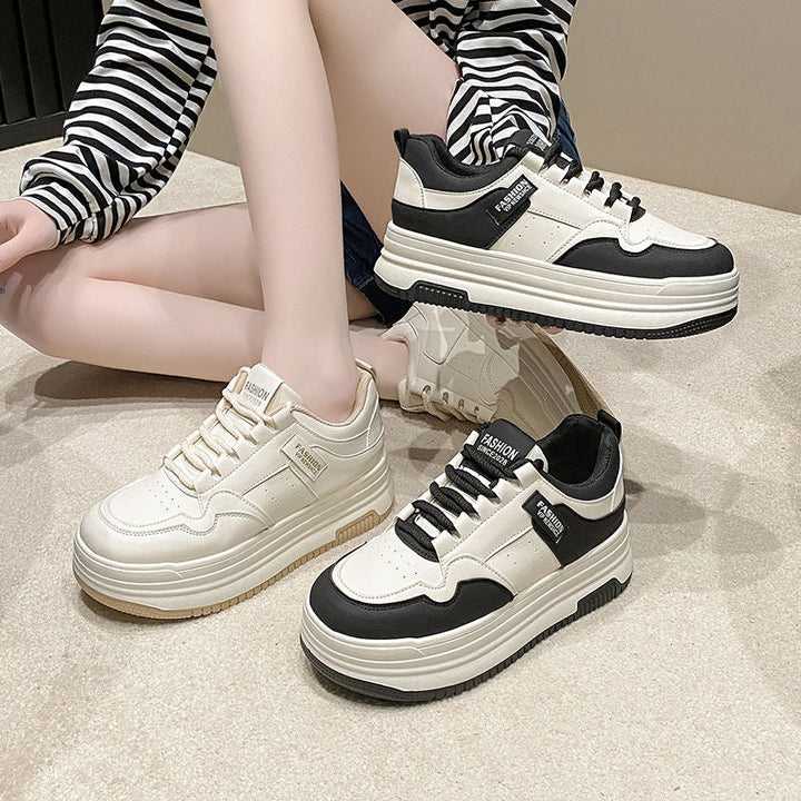 Ladies sneakers with modern platform design and breathable interior structure Mune Fashion