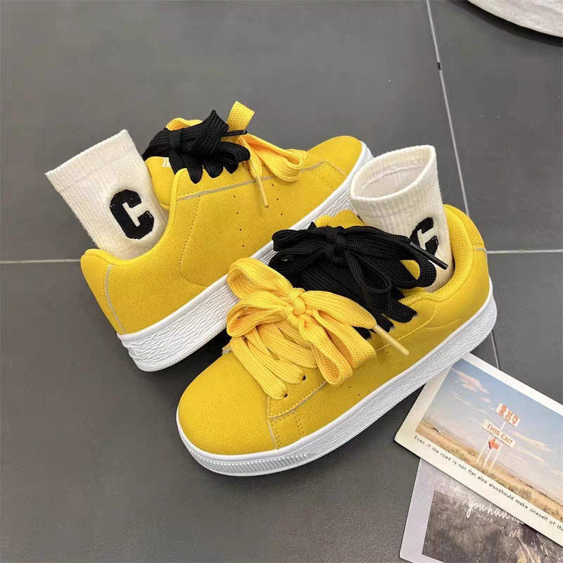 Women's sneakers made of high-quality suede with comfortable lacing Mune Fashion