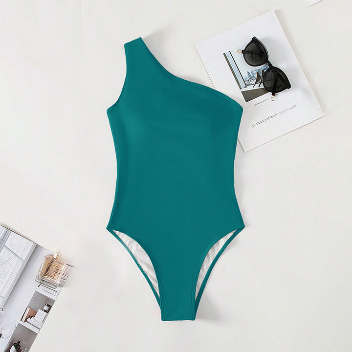 Women's one-piece swimsuit with asymmetric cut Mune Fashion