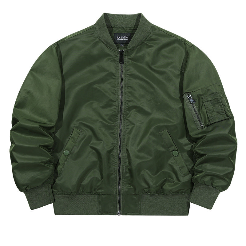 Men's water-repellent bomber jacket with ribbed cuffs and utility arm pocket Mune Fashion