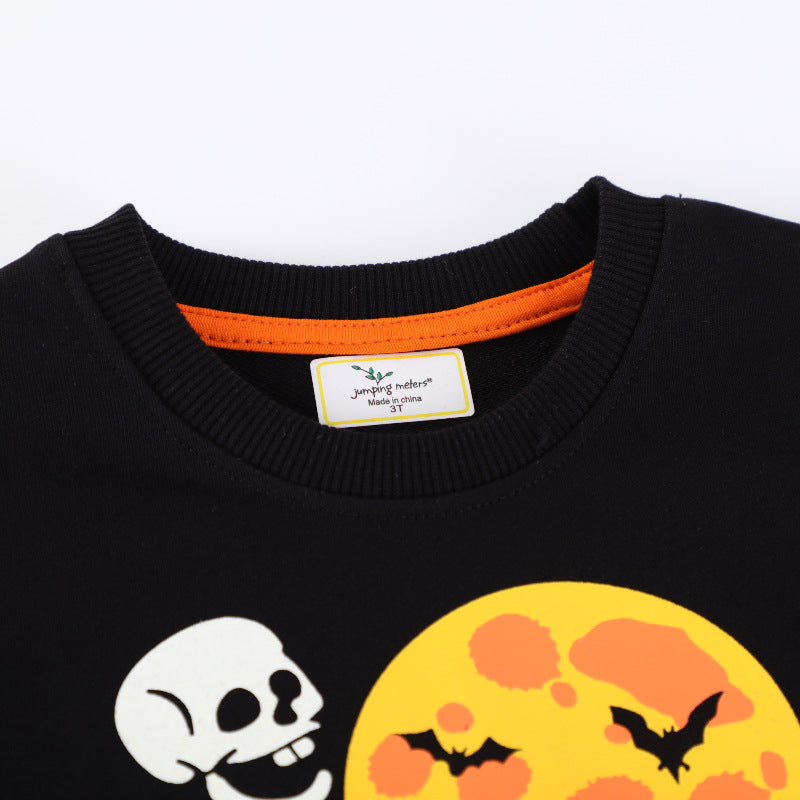 Boys sweatshirt with creepy skeleton motif Mune Fashion