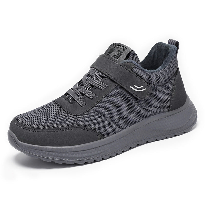 Women’s non-fleece comfort walking sneaker with low shaft, Velcro closure, and shock-absorbing EVA cushioning Mune Fashion