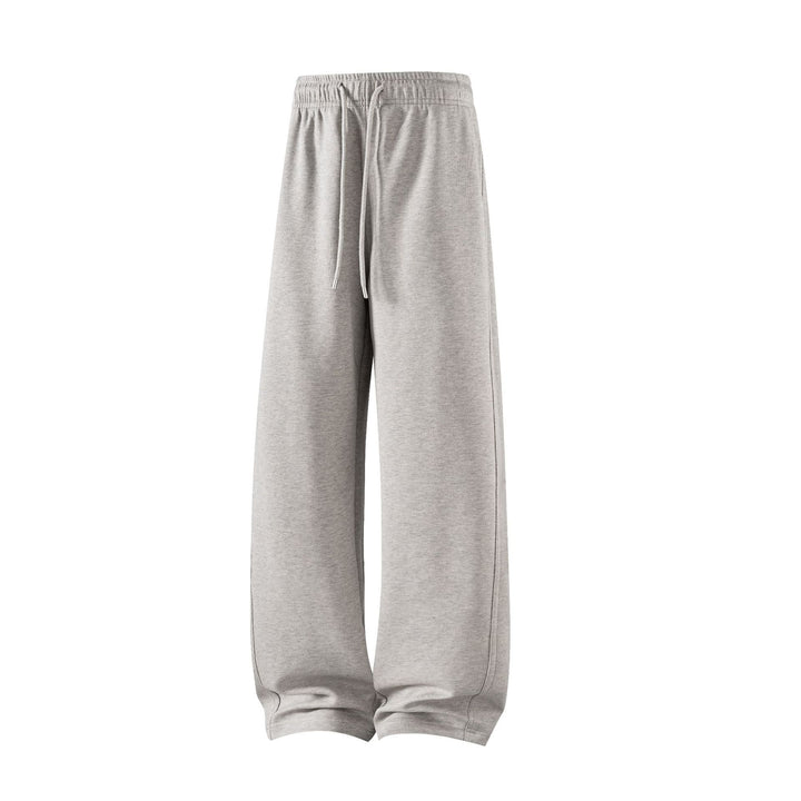 Men's Lounge Jogging Pants with Wide Leg and Drawstring Mune Fashion