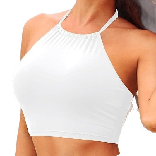 Women's Sporty Bikini Top with Halterneck Design Mune Fashion