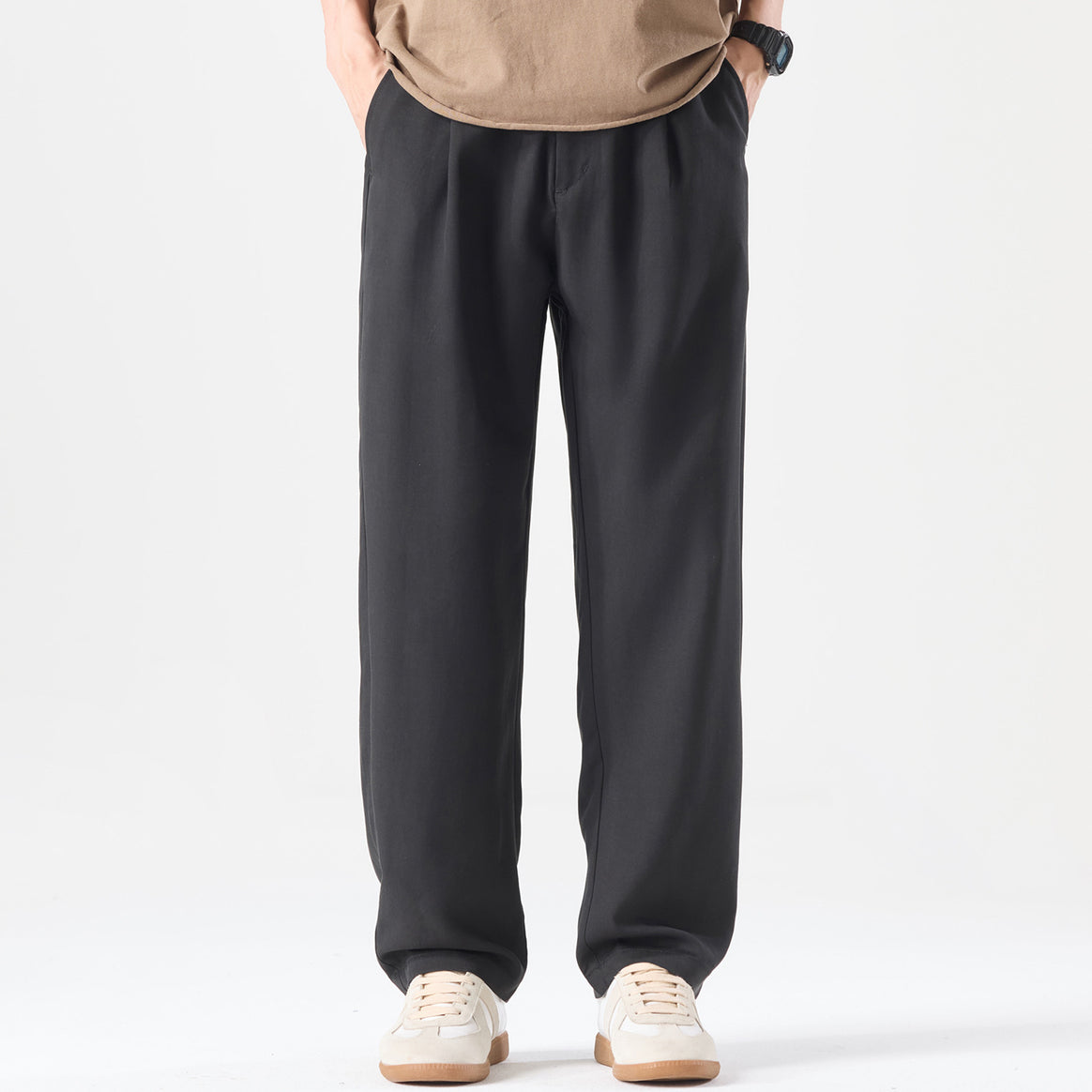 Men's wide pleated trousers in relaxed fit made of cotton twill Mune Fashion