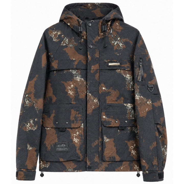 Men's Functional Outdoor Jacket with High Collar Mune Fashion