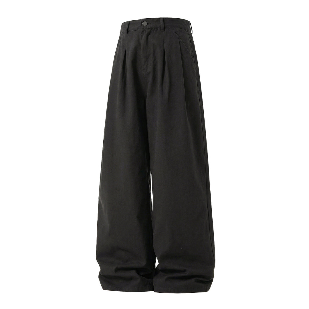 Women's High-Waisted Pleated Trousers with Extra Wide Leg Mune Fashion