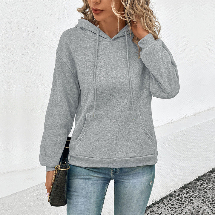 Women's classic hoodie with kangaroo pocket and slim cuff fit Mune Fashion