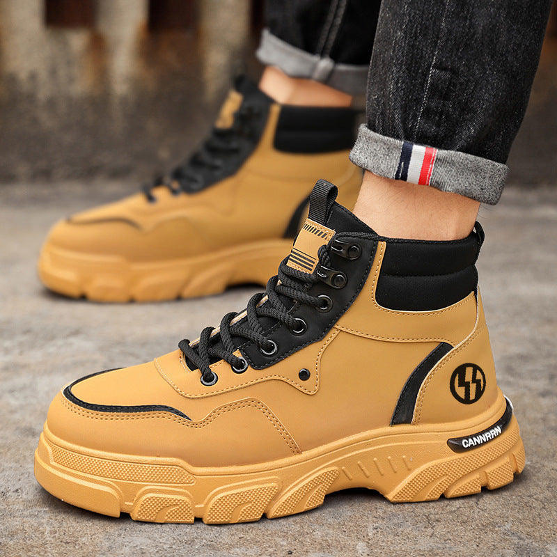 Women's trendy high-top sneakers with non-slip sole and breathable construction Mune Fashion