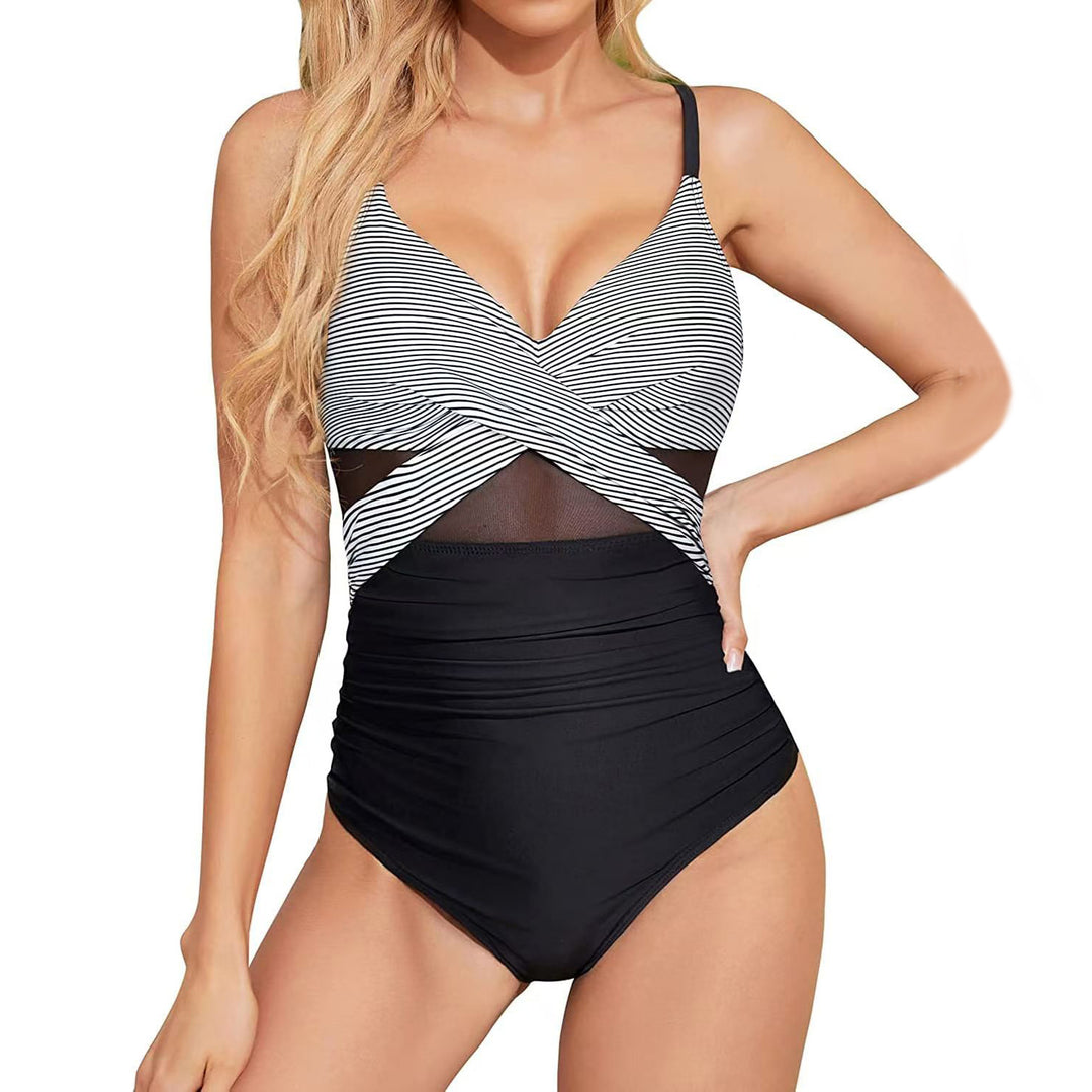 Ladies High-Quality One-Piece Swimsuit with Trendy Cut-Out Details Mune Fashion