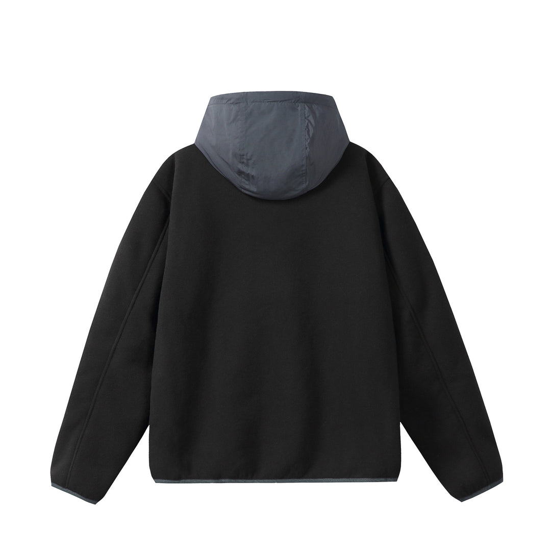 Unisex fleece hoodie jacket with teddy lining, full zip, and side zip pockets Mune Fashion
