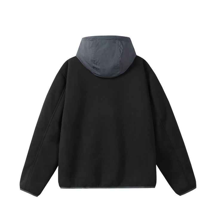 Unisex fleece hoodie jacket with teddy lining, full zip, and side zip pockets Mune Fashion