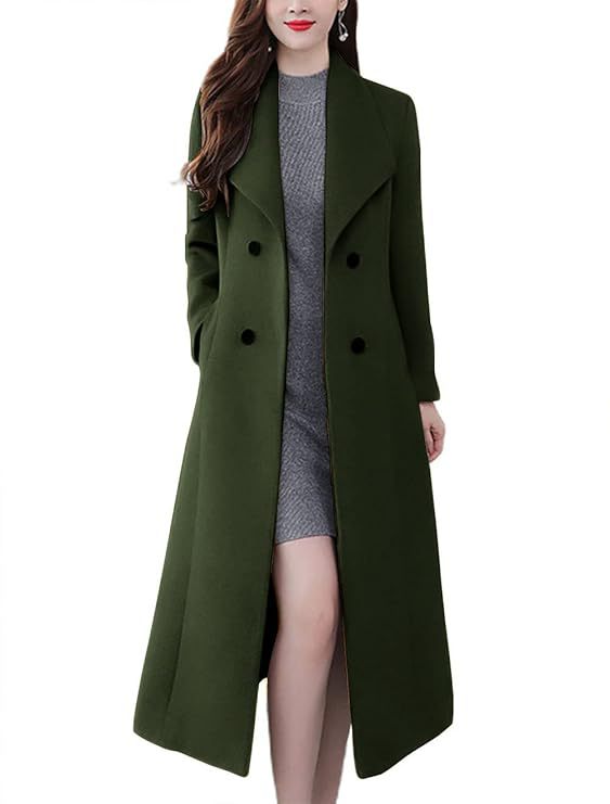 Ladies Long Wool Coat Mune