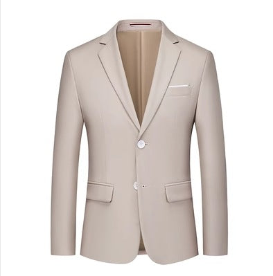 Men's slim-fit blazer with narrow silhouette, stretch content, and flap pockets Mune Fashion