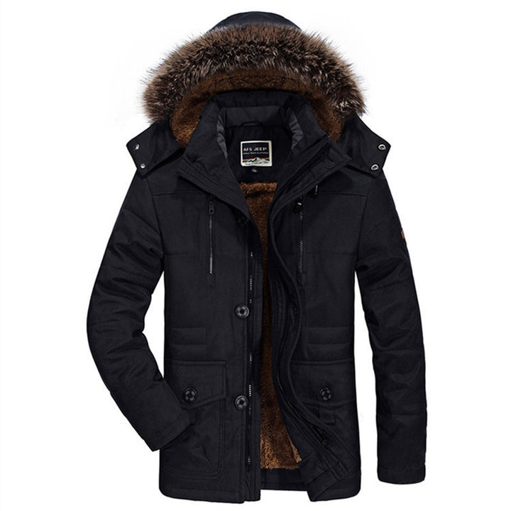 Men's parka with removable hood, warming teddy lining and multifunctional pockets Mune Fashion