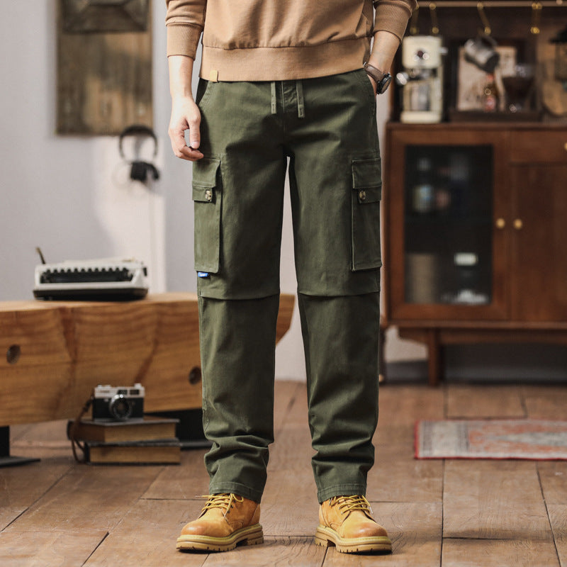 Herren Cargohose im Workwear‑Look mit verstärkten Kniepaneelen und Kordelbund Mune Fashion
