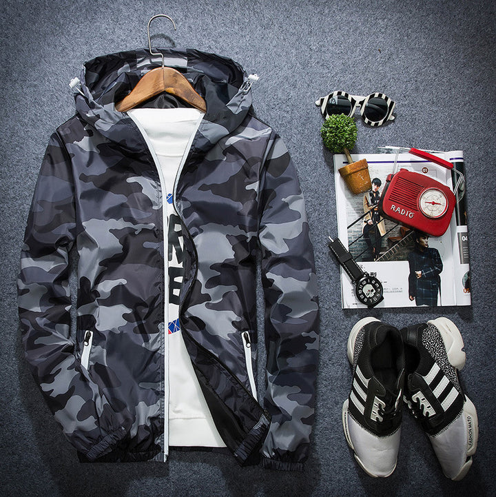 Men's Fashion Camouflage Pattern Transition Jacket Mune Fashion