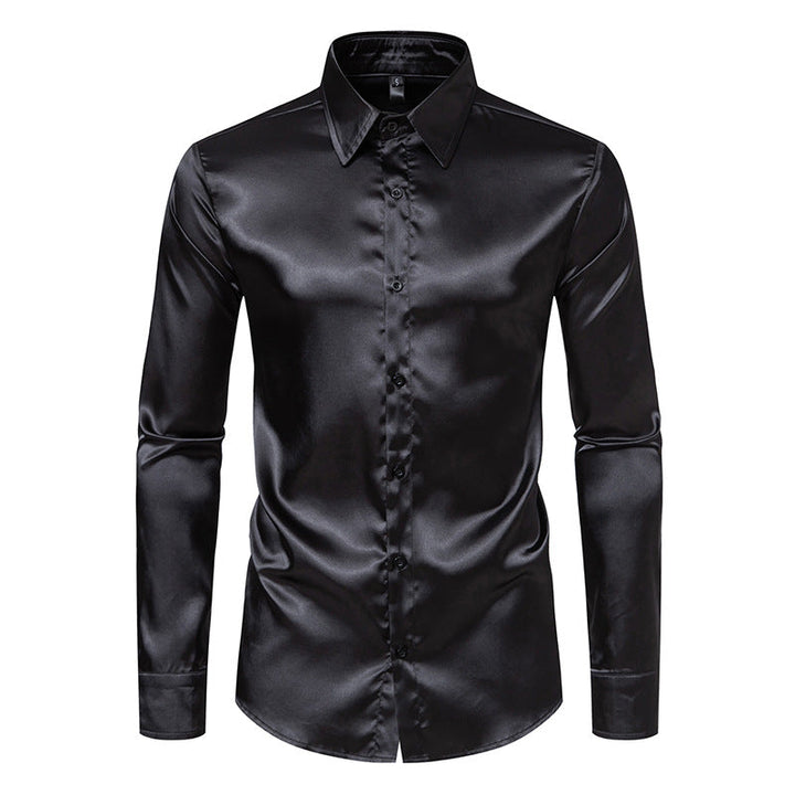 Men's Silk Shirt Mune Fashion