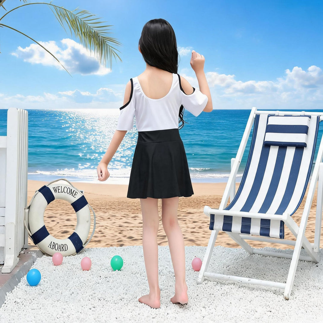 Girls Sporty Swimwear Mune Fashion