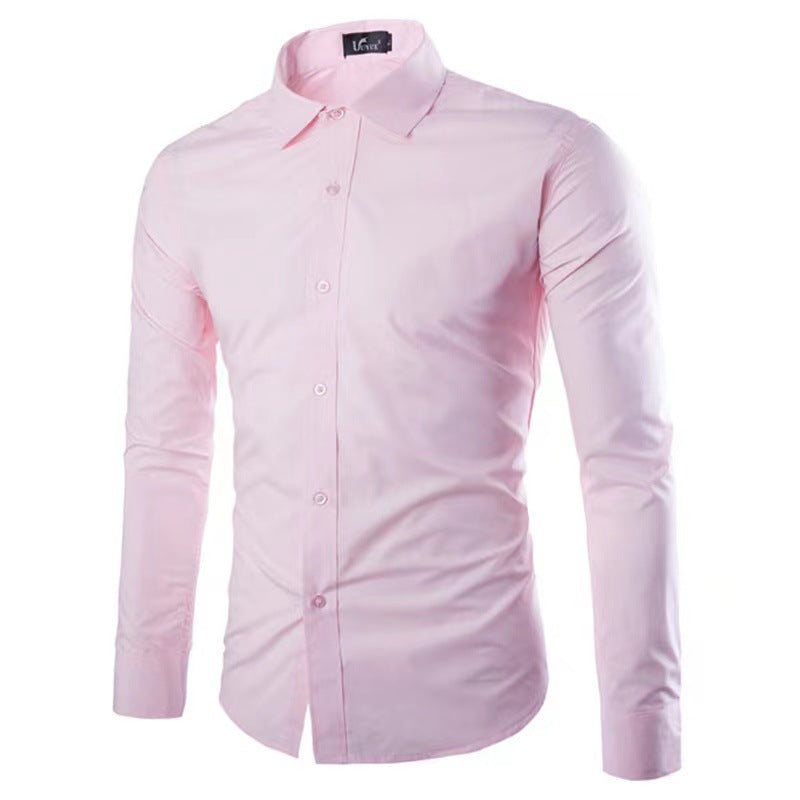 Men's tailored business shirt with Kent collar and elastic cotton stretch quality Mune Fashion