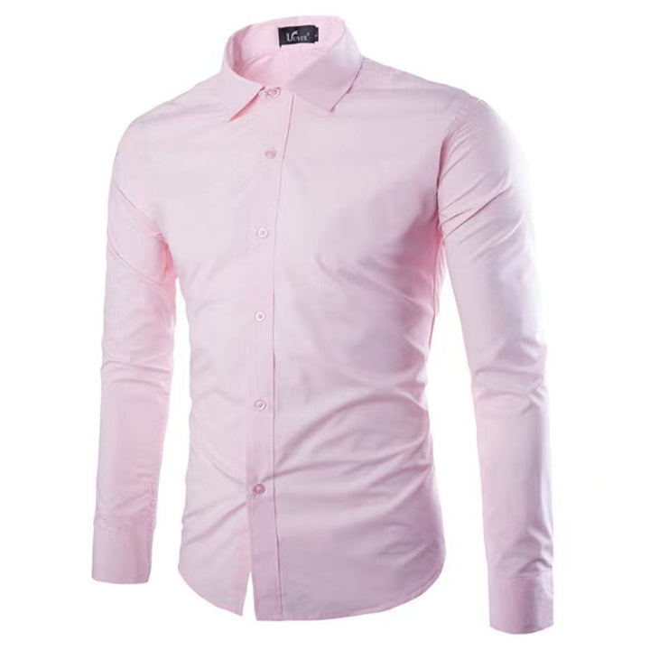 Men's tailored business shirt with Kent collar and elastic cotton stretch quality Mune Fashion