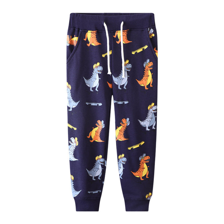Boys jogging pants with friendly dinosaur design Mune Fashion