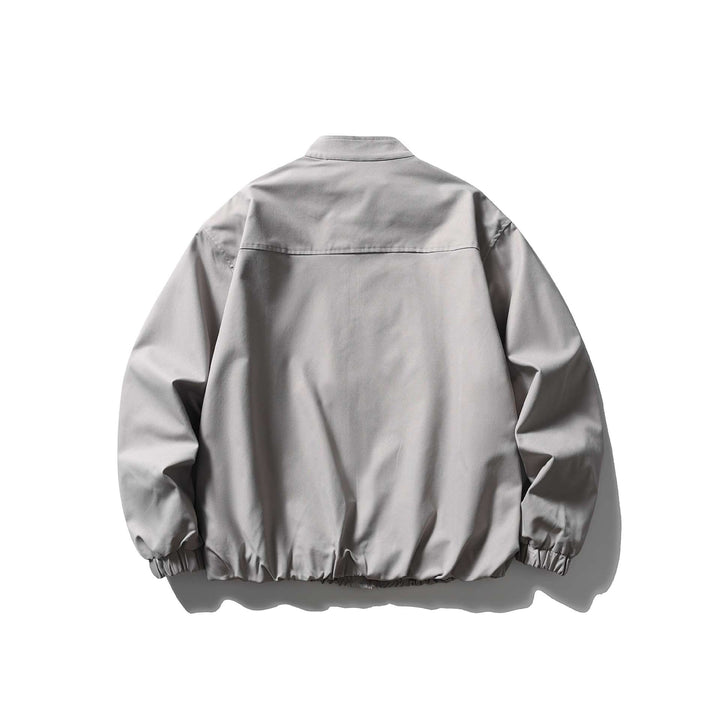 Men's Lightweight Utility Bomber Jacket with Stand-Up Collar Mune Fashion