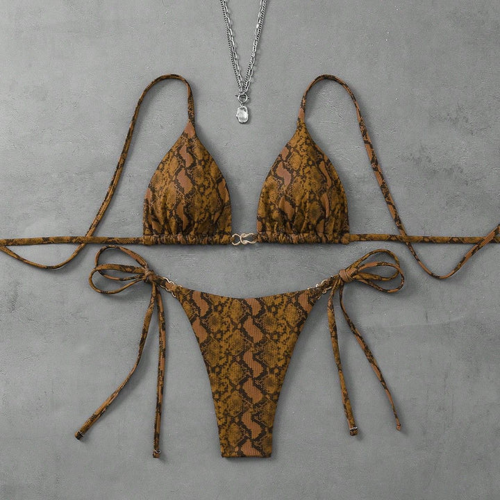 Ladies Triangle Bikini with exciting leopard pattern Mune Fashion