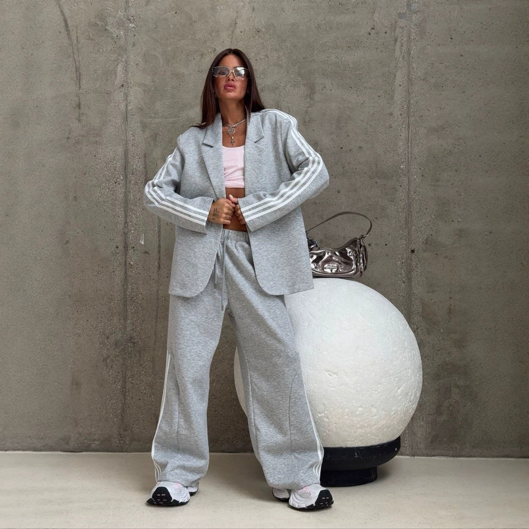 Women Sweat Blazer and Oversized Jogging Pants Mune Fashion